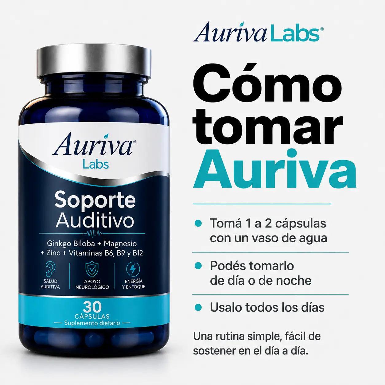 Auriva™ Soporte Auditivo